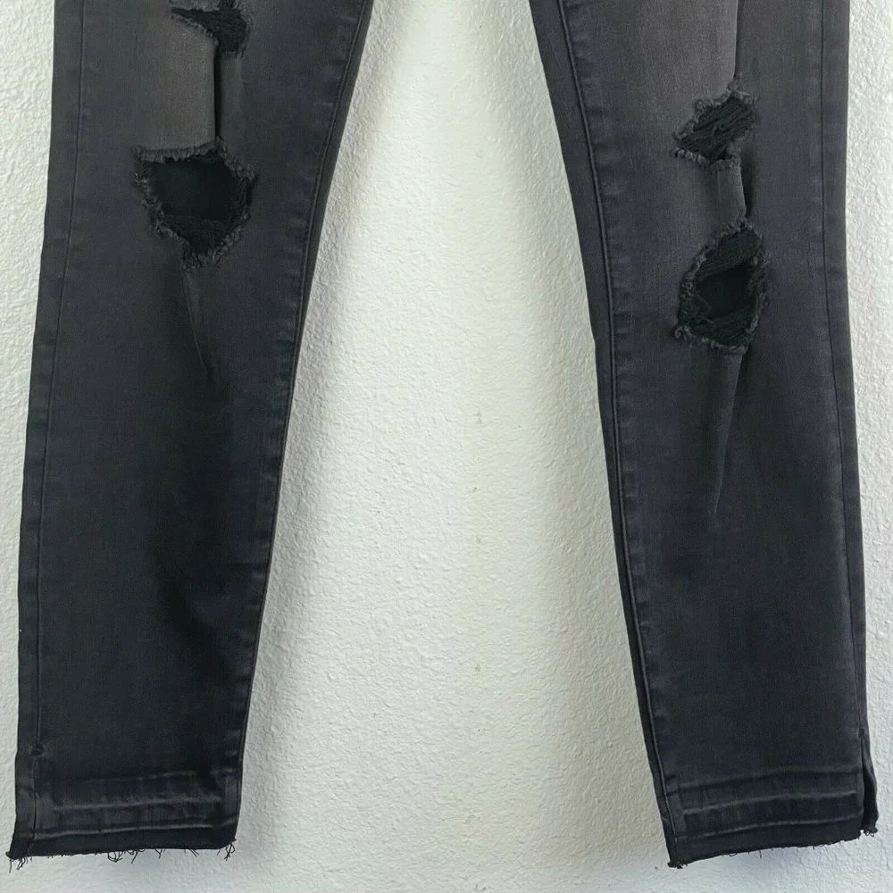 Abercrombie & Fitch Jeans Women's Sz 26/2R Simone High Rise Ankle Denim Black - Picture 7 of 10